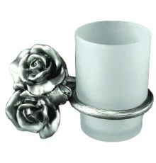 Стакан для щеток Art&Max Rose AM-B-0914-T, серебро