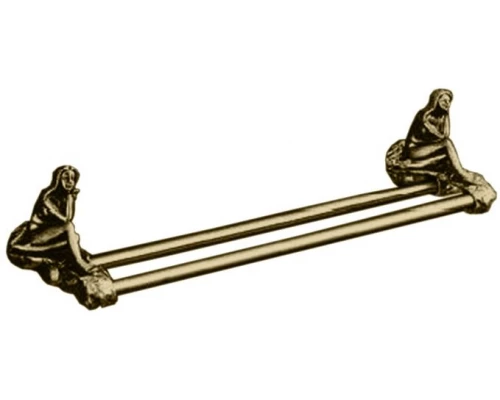 Двойной полотенцедержатель Art&Max Juno AM-B-0718-B, 60 см, бронза