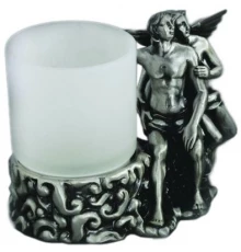 Стакан для щеток Art&Max Rоmantic AM-B-0081D-T, серебро