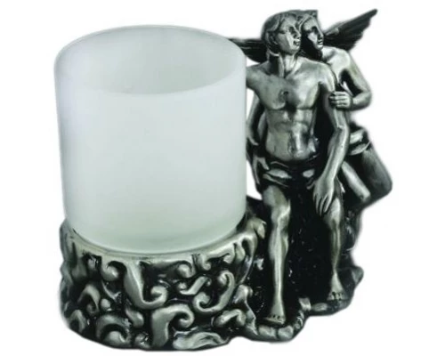 Стакан для щеток Art&Max Rоmantic AM-B-0081D-T, серебро