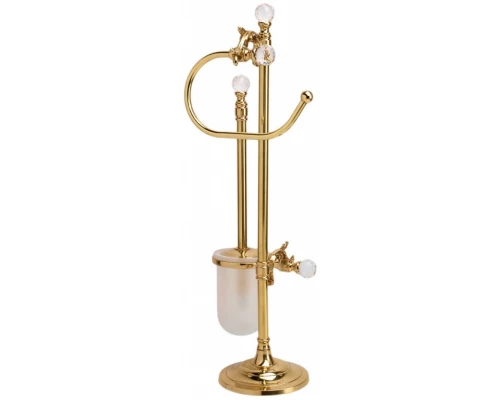 Стойка для унитаза и биде Art&Max Barocco Crystal AM-1948-Do-Ant-C 15х57 см, античное золото