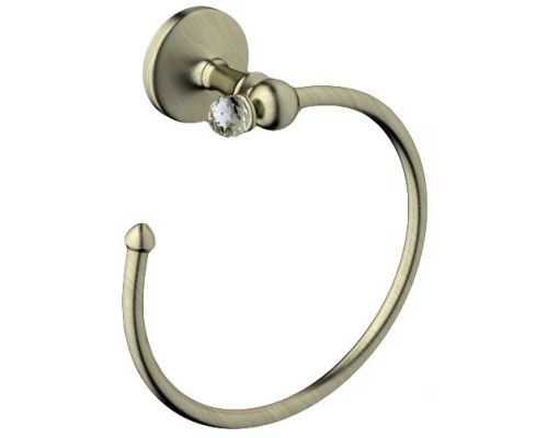Полотенцедержатель Art&Max Antic Crystal AM-E-2680SJ-Br, 18 см, бронза