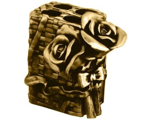 Подставка для зубных щеток Art&Max Rose AM-B-0091B-Do, золото