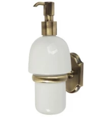 Дозатор жидкого мыла настенный Veragio Stanford, бронза/керамика VR.STD-7770.BR