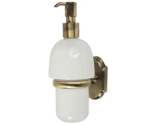 Дозатор жидкого мыла настенный Veragio Stanford, бронза/керамика VR.STD-7770.BR