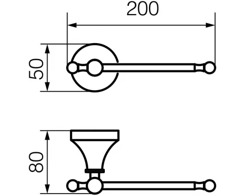 Бумагодержатель Veragio Gialetta, бронза VR.GIL-6480.BR