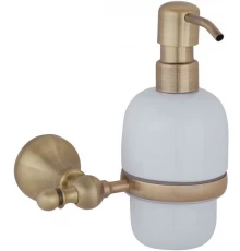 Дозатор жидкого мыла настенный Veragio Gialetta, керамика/бронза VR.GIL-6470.BR