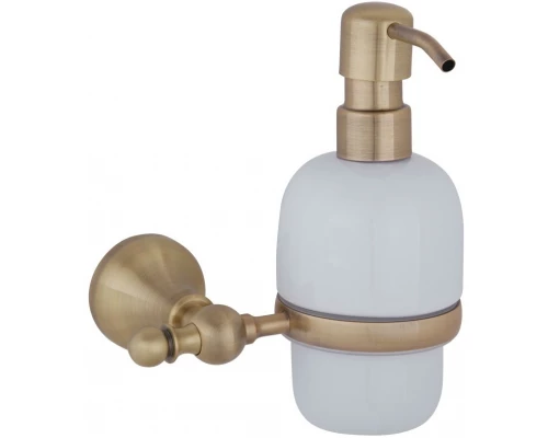 Дозатор жидкого мыла настенный Veragio Gialetta, керамика/бронза VR.GIL-6470.BR