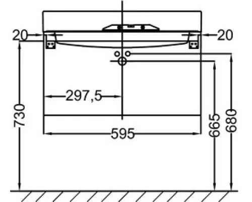 Тумба под раковину Jacob Delafon Rythmik 60 см, EB1300-E10 подвесная, квебекский дуб