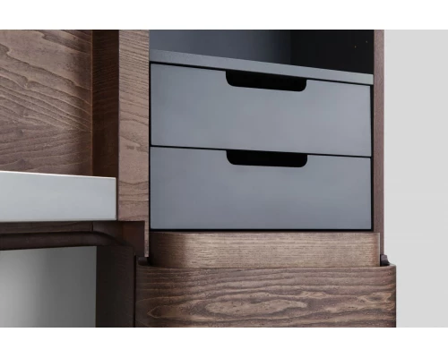 Пенал Am.Pm Sensation, M30CHL0406NF, цвет - орех, левый, 40x35x155 см