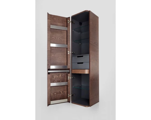 Пенал Am.Pm Sensation, M30CHL0406NF, цвет - орех, левый, 40x35x155 см