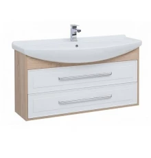 Тумба с раковиной Aquanet Остин 00212629 120 см напольная/подвесная, цвет дуб сонома/белый