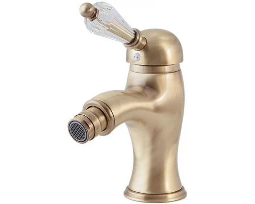 Смеситель Cezares VINTAGE-BSM1-02-Sw для биде, бронза, ручка Swarovski