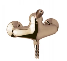 Смеситель Cezares ELITE-DM-02-Nc для душа, бронза, ручка орех
