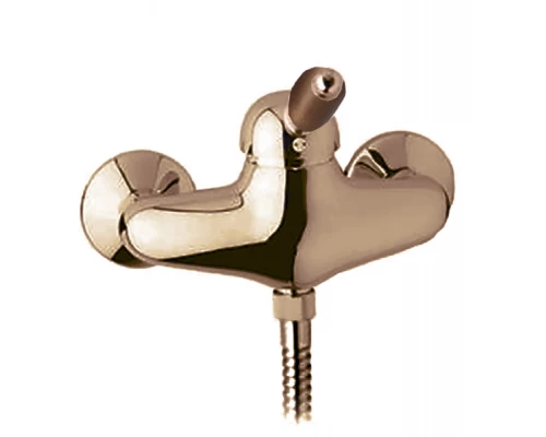 Смеситель Cezares ELITE-DM-02-Nc для душа, бронза, ручка орех