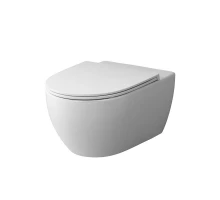 Подвесной безободковый унитаз AM.PM Awe C111700SC, FlashClean, крышка микролифт