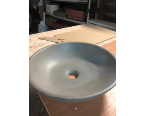 Раковина для ванной комнаты накладная Uperwood Sfera (40 см, круглая, графит)