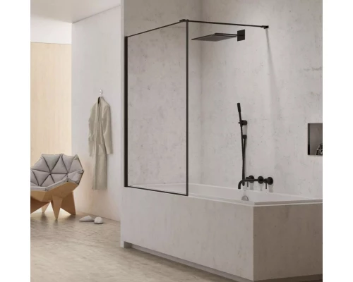 Шторка для ванны NEW TRENDY NEW MODUS BLACK 60x150 EXK-1932-WP (черный) Elit-san.ru