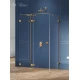 Душевое ограждение NEW TRENDY AVEXA GOLD BRUSHED L 80x120x200 EXK-3075 (брашированное золото) Elit-san.ru