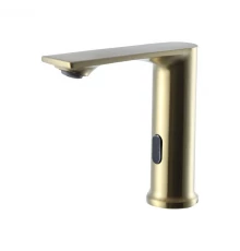 Смеситель сенсорный для умывальника из латуни от бренда Hansen H70004-D(S) матовое золото