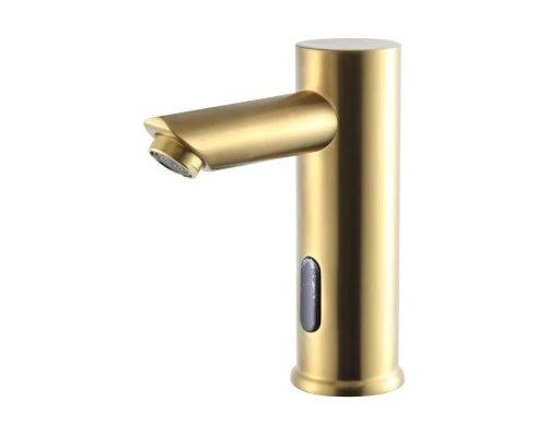 Смеситель сенсорный для умывальника из нержавеющей стали Hansen HN70005-D(S) матовое золото