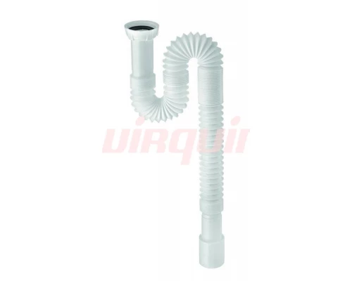 Сифон гофрированный без выпуска 1 ¼ х 32/40 мм  L800 мм, WIRQUIN