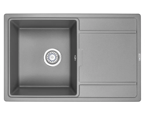 Кухонная мойка GRANULA (7804, АЛЮМИНИУМ)