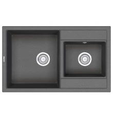 Кухонная мойка GRANULA (8201, ГРАФИТ)