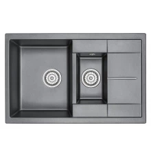 Кухонная мойка GRANULA (7802, ЧЕРНЫЙ)