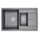 Кухонная мойка GRANULA (7802, ЧЕРНЫЙ)