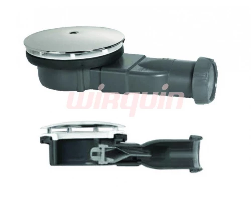 Сифон для поддона SLIM с мембраной D40/43, пластик для гранитных поддонов., WIRQUIN