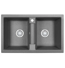 Кухонная мойка GRANULA (8101, ГРАФИТ)