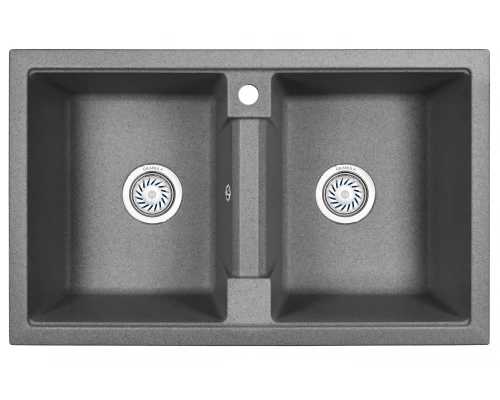 Кухонная мойка GRANULA (8101, ГРАФИТ)