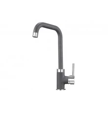 0041, ГРАФИТ Смеситель для кухни однорыч., черно-сер., GRANULA
