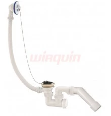 Сифон "Универсал" для ванн 1½ х 40 мм с пластиковыми чашками, перелив L500 мм, с гофротрубой L800 мм