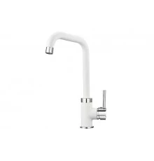 0041, АРКТИК Смеситель для кухни однорыч., бел., GRANULA