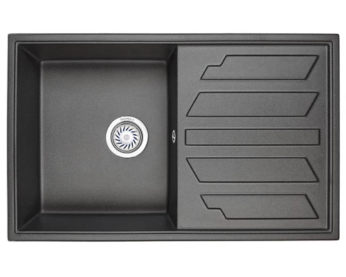 Кухонная мойка GRANULA (8002, ЧЕРНЫЙ)