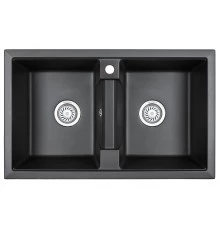 Кухонная мойка GRANULA (8101, ЧЕРНЫЙ)