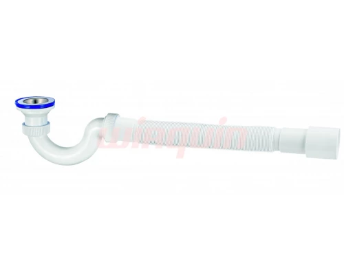 Сиф. М Элит 1½ х 40 д/ душ. подд.. Ø70 . L800 мм мм с гоф.тр 40х40/50, VIRPLAST