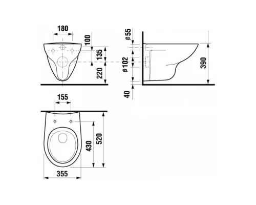 Комплект унитаза с инсталляцией ROCA Mateo 893100010  глубина унитаза 52см, клавиша хром глянец, с микролифтом