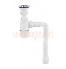 Сифон Элит с нерж. чаш. Ø70 мм и г/тр. L800 мм. (1½- Ø40/50) VIR