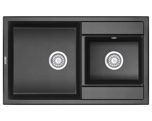 Кухонная мойка GRANULA (8201, ЧЕРНЫЙ)