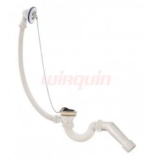 Сифон МИНИ Элит для ванн с гибкой трубой (D40/50), VIRPLAST