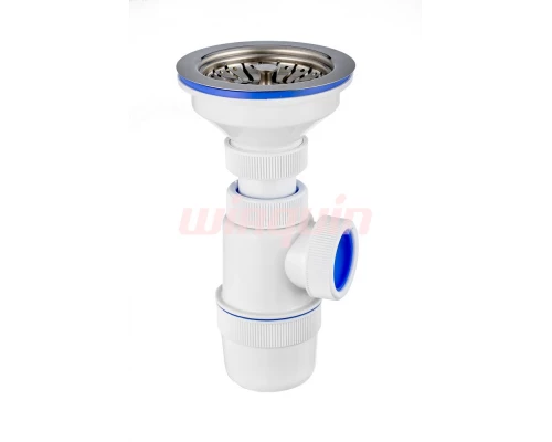 Сифон Элит с нержавеющей чашкой  Ø112 мм (3½- Ø40)