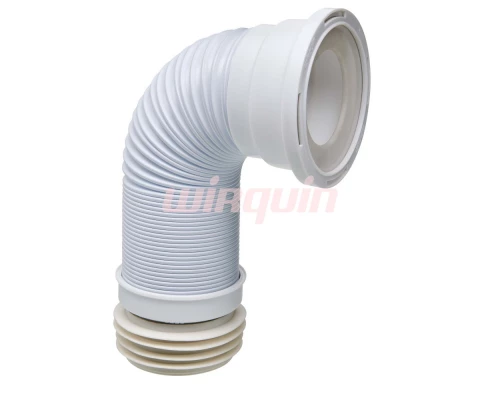 Гофрированная труба для унитаза армированная L290-640 мм, D110 мм, PUSH-FIT
