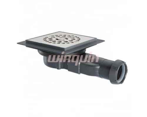 Venisio Compact трап под плитку. Силикон. мембр., D90 мм, вых. D40/43 мм, высота под полом 40 WIRQUI