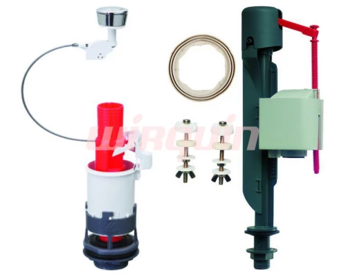 Однокнопочная арматура MD c заливным клапаном Jollyfill донный, пластик ,WIRQUIN