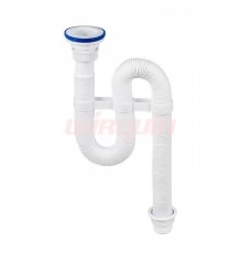 Сифон гофрированный VIR (1 1/2xØ40/50), пластиковая чашка Ø70 мм, VIRPLAST