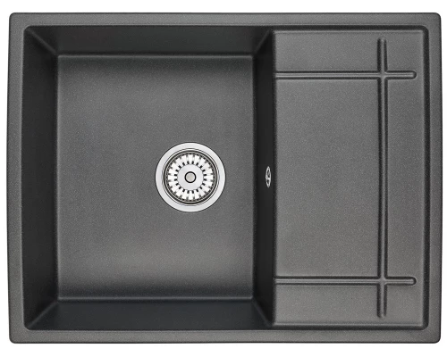Кухонная мойка GRANULA (6501, ЧЕРНЫЙ)