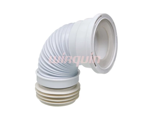 Слив для унитаза армированный L 200-350 мм., D 110 мм., VIRPLAST